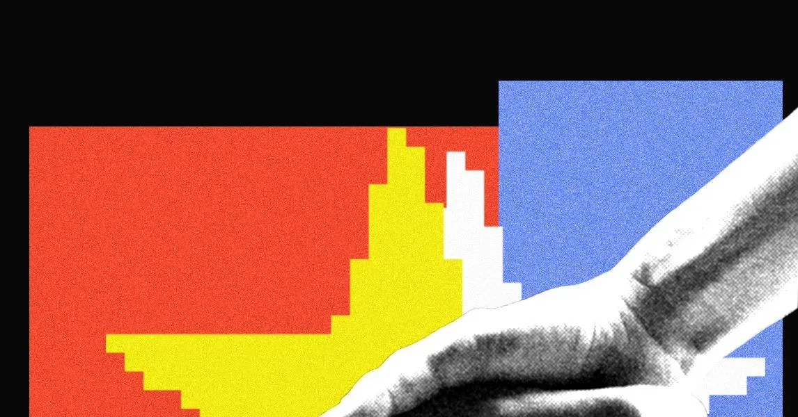 A visual representation of interconnected AI research between the US and China