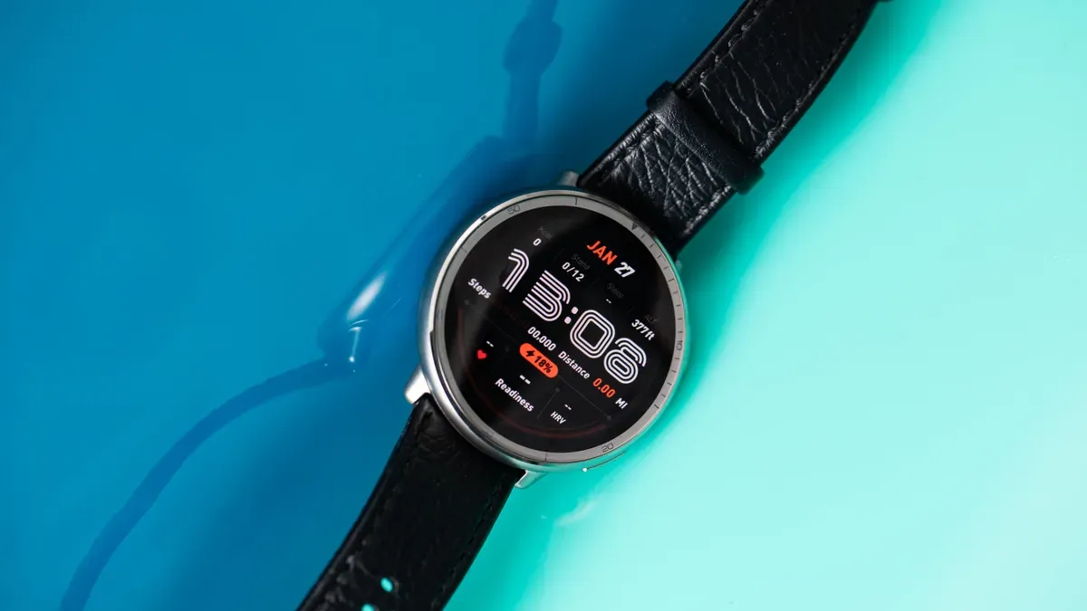 Amazfit Active 2 smartwatch with stainless steel case and OLED display