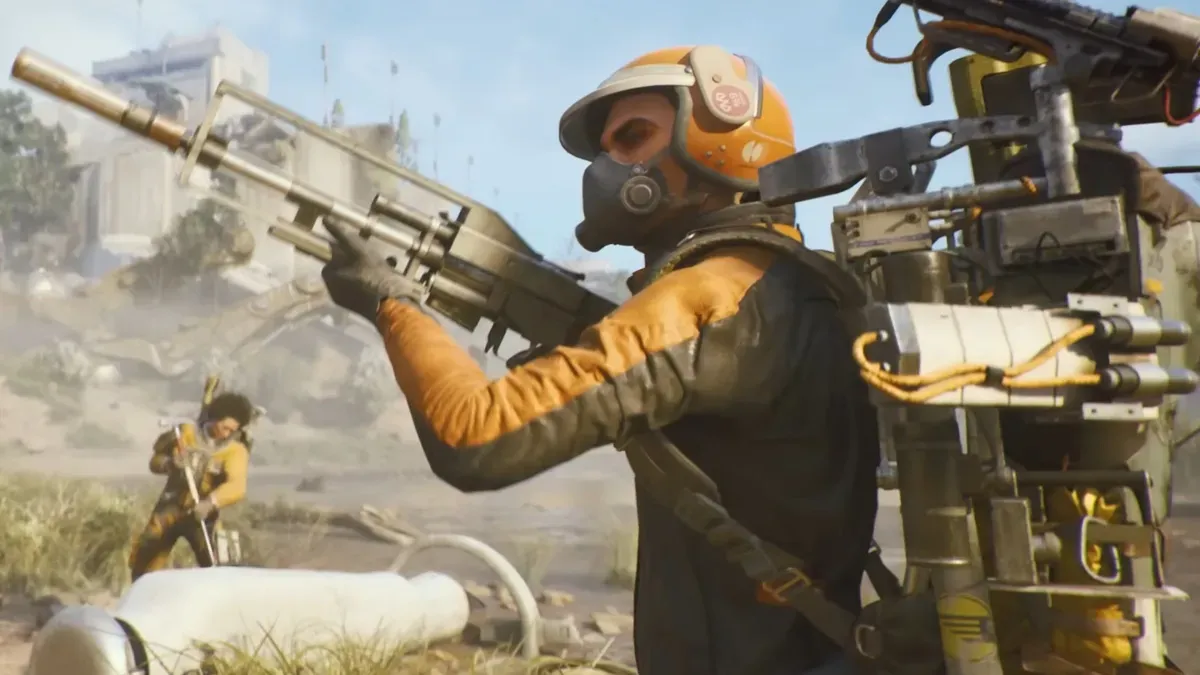 Arc Raiders 2026 concept art showing a volcano settlement and toxic swamp environments