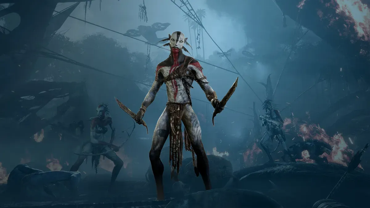 Avatar: Frontiers of Pandora's From the Ashes DLC characters in third-person cinematic mode