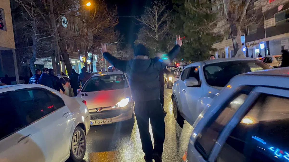 A visual representation of internet blackout patterns in Iran during political unrest