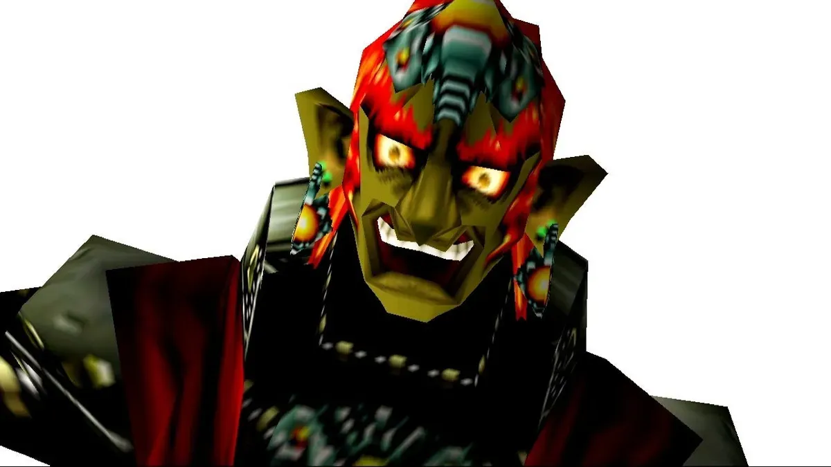 Lego Ocarina of Time set featuring Ganon, Link, Zelda, and the Master Sword