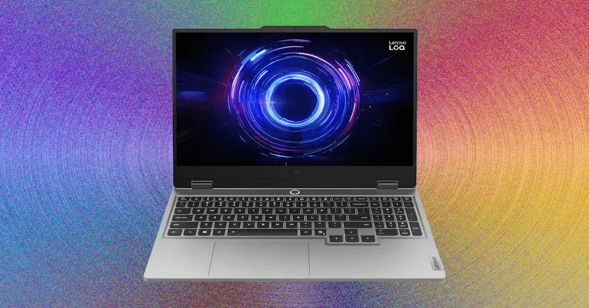 Lenovo LOQ 15 gaming laptop with RTX 5060 GPU and AI-enhanced DLSS technology