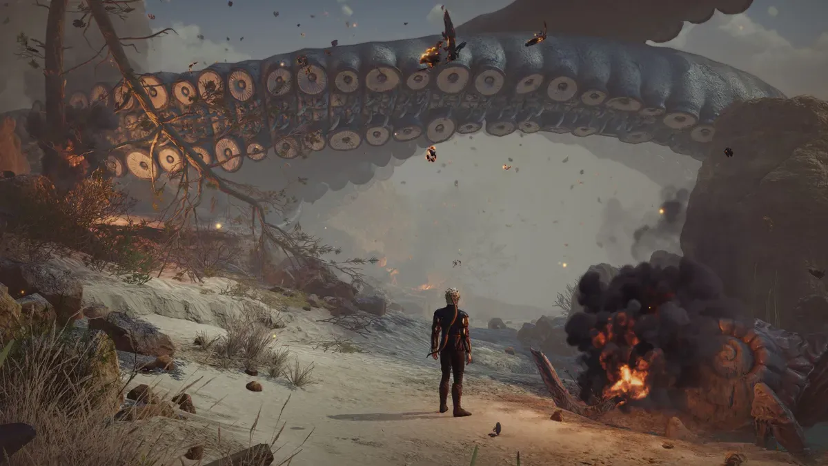 Screenshot of Baldur's Gate 3 with restored dialogue options for Astarion and Shadowheart