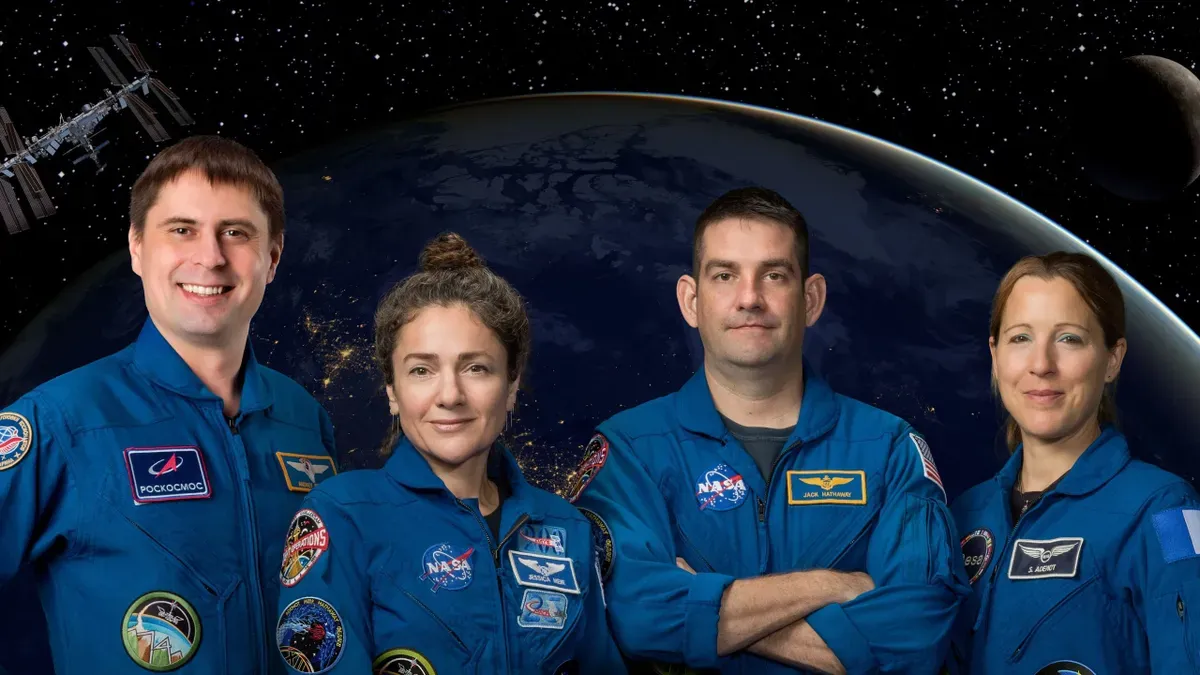 NASA and SpaceX Crew-12 astronauts preparing for launch to the International Space Station