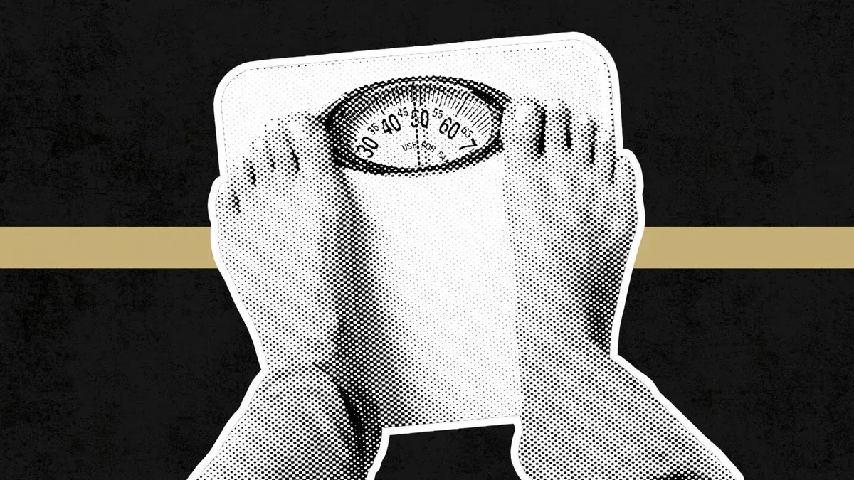 Graph showing population weight reduction in primary care clinics implementing PATHWEIGHT program