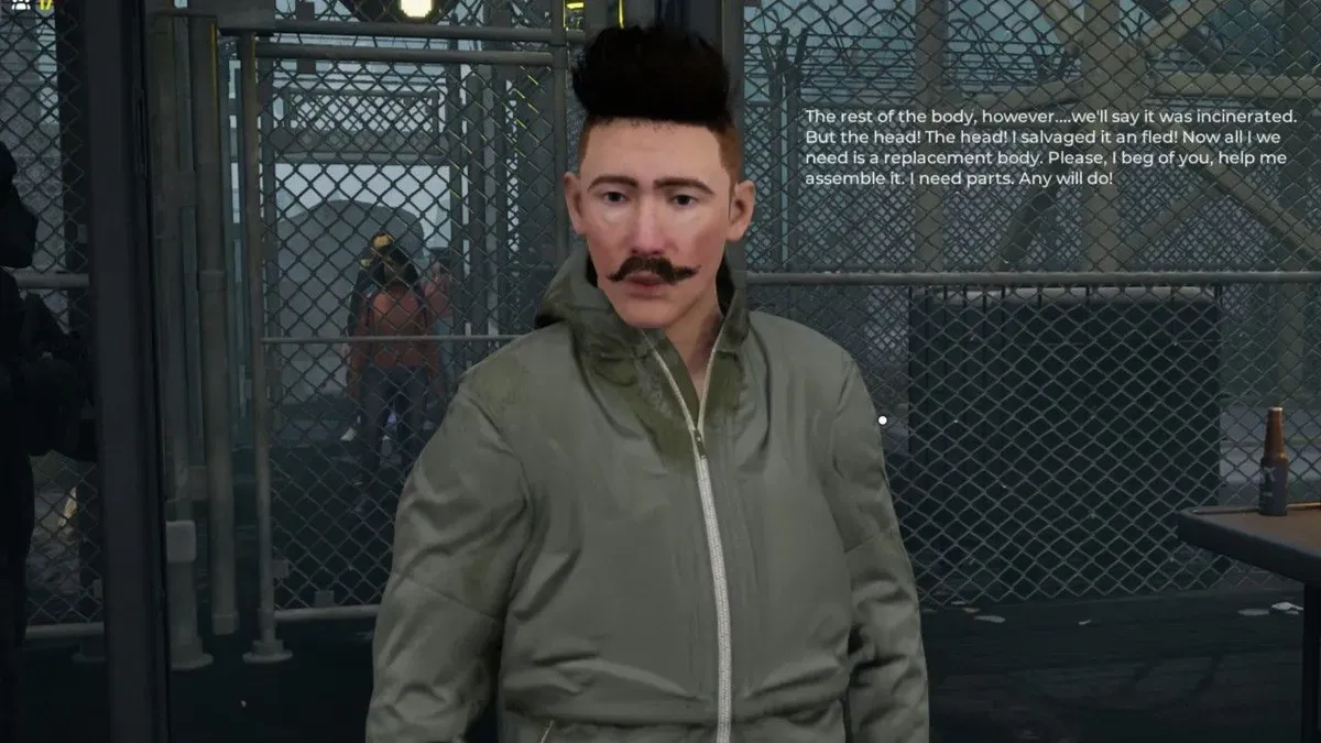 Quarantine Zone's Modern Prometheus quest involves scavenging zombie body parts while avoiding fines and triggering a zombie outbreak.