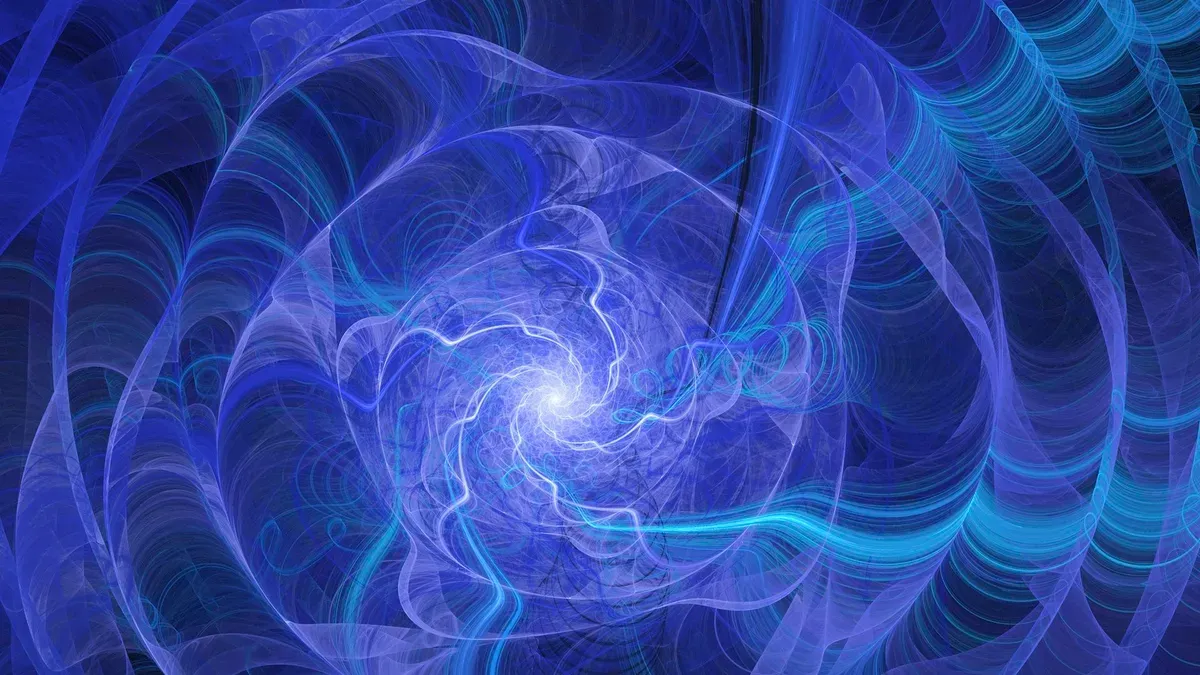 Cosmic forces like gravity and relativity shape the universe, as depicted in this illustration of a galaxy and spacetime curvature.