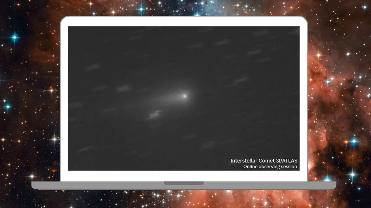 Interstellar comet 3I/ATLAS as captured by the Virtual Telescope Project during its solar system exit