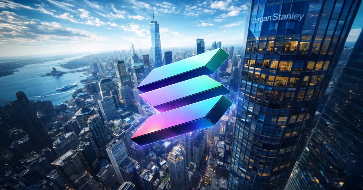 Solana blockchain network with institutional finance elements