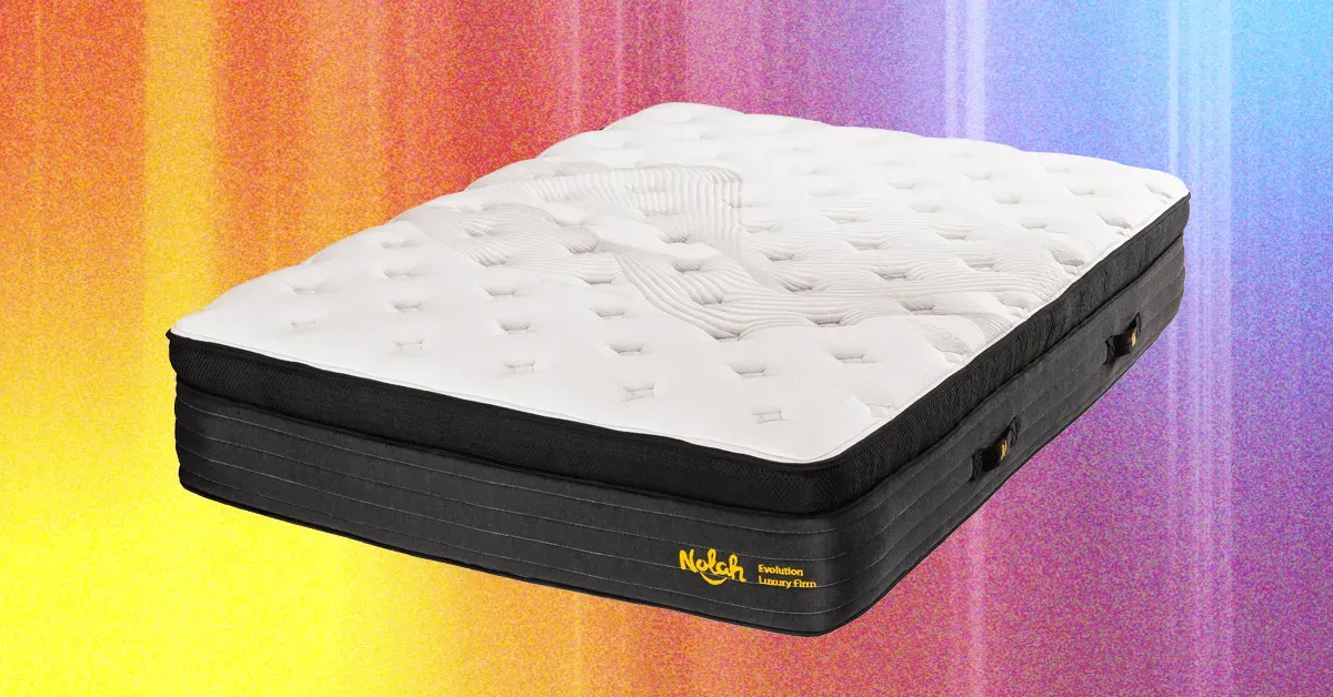 Smart mattress with adjustable firmness and cooling features, emphasizing marketing terms like 'phase change cooling' without technical details
