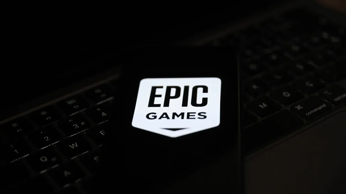 Epic Games Store interface screenshot with 6,000+ games listed